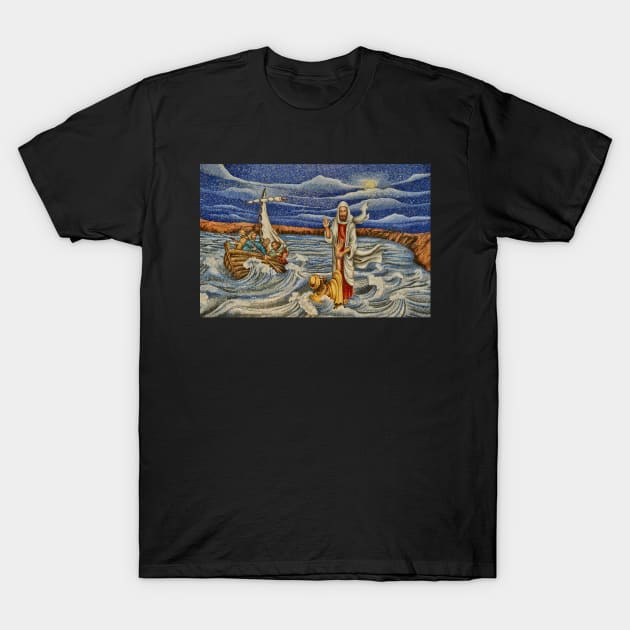 St. Peter Takes His Eyes Off Of Jesus T-Shirt by stadia-60-west